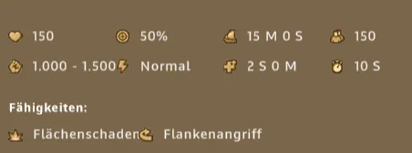 Beispiel für Attribute bei Generälen